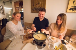 Bergütte Abendessen