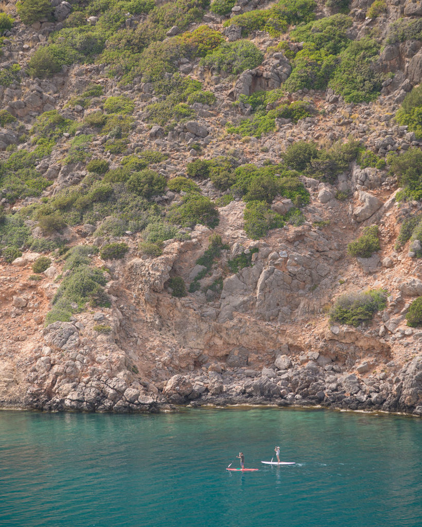 Stand-Up-Paddeling in der Bucht