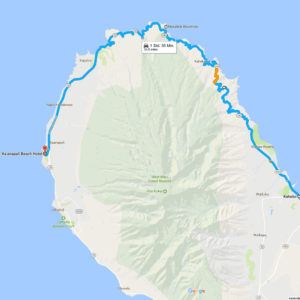 Route auf der Westseite