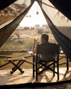 Blick aus dem Zelt @Satao Camp