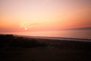 Sonnenuntergang Strand Dünenmeer